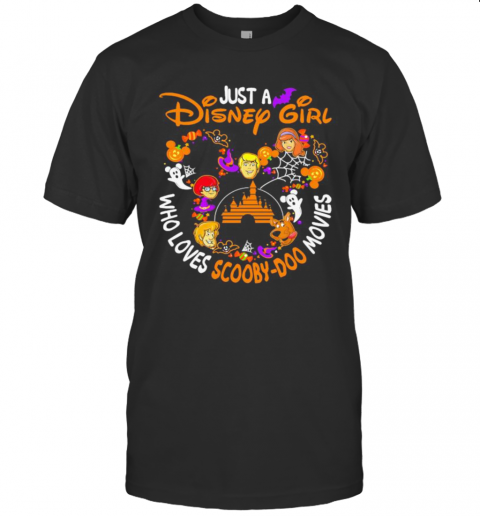 Just A Disney Girl Who Loves Scooby Doo Movies Halloween T-Shirt