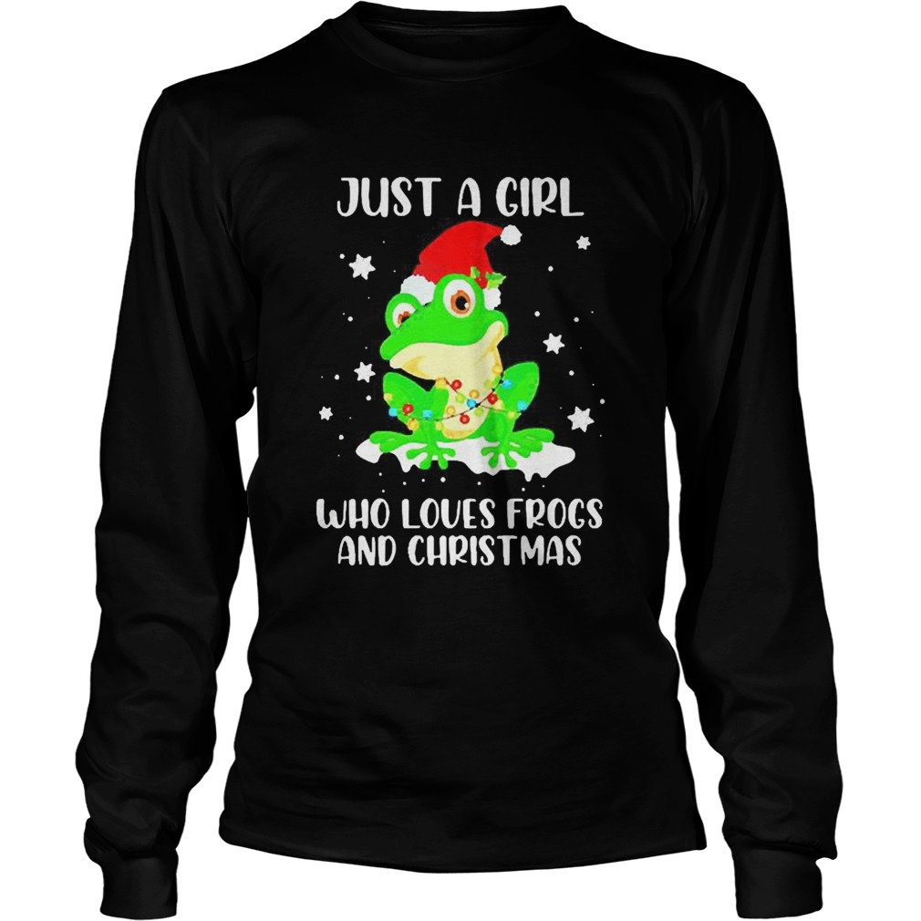Just A Girl Who Loves Frogs And Christmas Long Sleeve