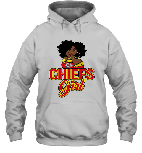 Kansas City Chiefs Black Girl T-Shirt Unisex Hoodie