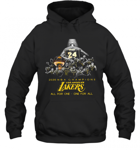 Kobe Bryant 2020 NBA Champions Los Angeles Lakers All For One One For All T-Shirt Unisex Hoodie