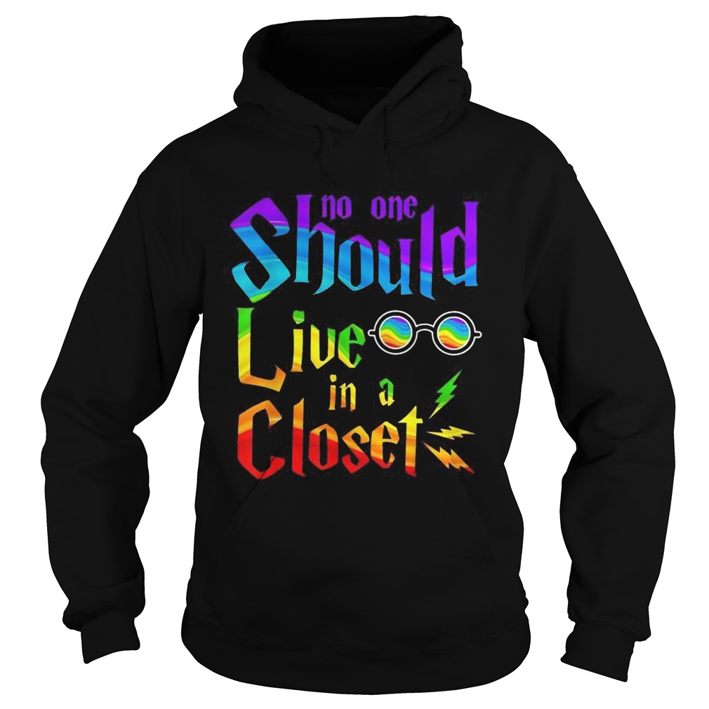 LGBT No One Should Live In A Closet Hoodie