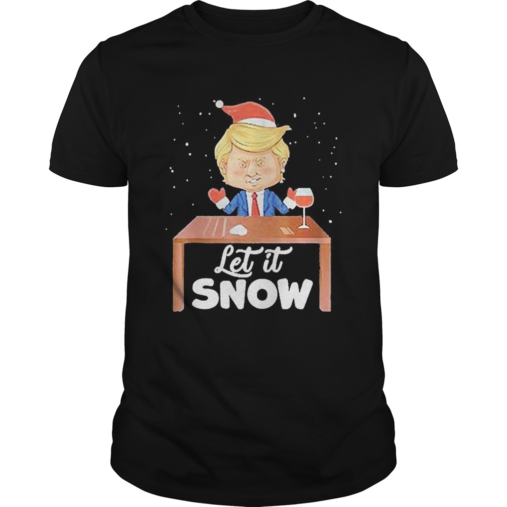 Let It Snow Trump Cocaine Xmas Ugly Christmas shirt