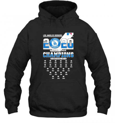 Los Angeles Dodgers 2020 National League Champions T-Shirt Unisex Hoodie
