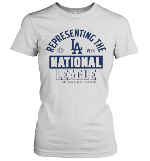 Los Angeles Dodgers Fanatics Branded 2020 National League Champions Locker Room T-Shirt Classic Women's T-shirt