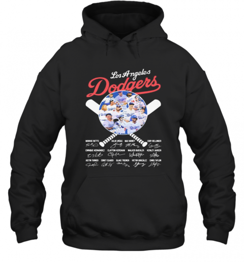 Los Angeles Dodgers Mookie Betts Max Muncy Signature T-Shirt Unisex Hoodie