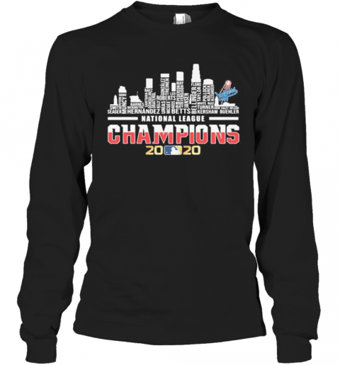 Los Angeles Dodgers National League Champions 2020 T-Shirt Long Sleeved T-shirt 