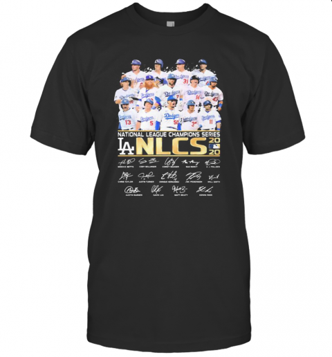 Los Angeles Dodgers National League Champions Series Nlcs Signatures T-Shirt