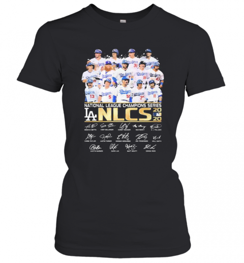 Los Angeles Dodgers National League Champions Series Nlcs Signatures T-Shirt Classic Women's T-shirt