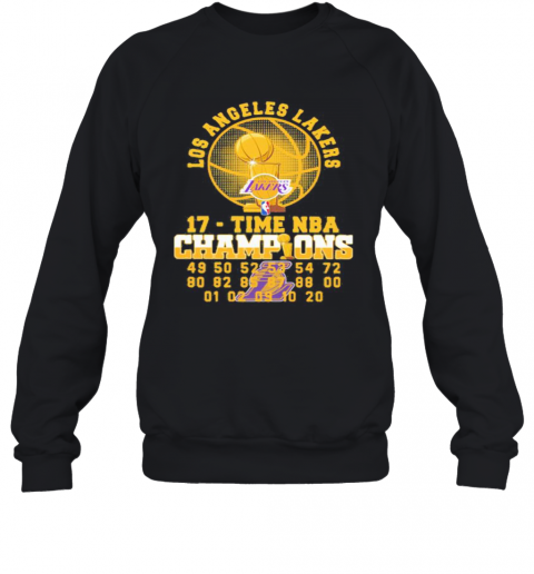 Los Angeles Lakers 17 Time Nba Champions T-Shirt Unisex Sweatshirt