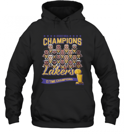 Los Angeles Lakers 2020 NBA Champions Los Angeles Lakers 17 Time Champions T-Shirt Unisex Hoodie
