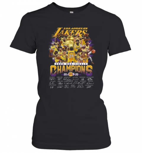 Los Angeles Lakers 2020 NBA Finals Champions Signature T-Shirt Classic Women's T-shirt