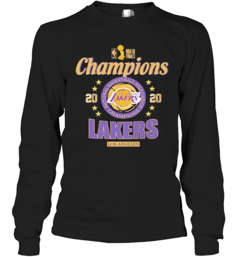 Los Angeles Lakers Nba Finals Champions 2020 Stars T-Shirt Long Sleeved T-shirt 
