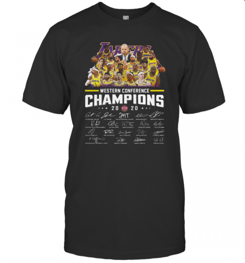 Los Angeles Lakers Western Conference 2020 Signature T-Shirt Classic Men's T-shirt