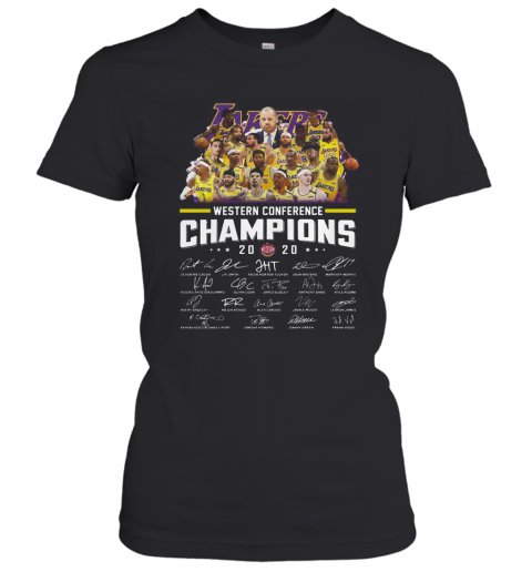 Los Angeles Lakers Western Conference 2020 Signature T-Shirt Classic Women's T-shirt