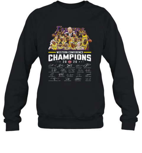 Los Angeles Lakers Western Conference 2020 Signature T-Shirt Unisex Sweatshirt