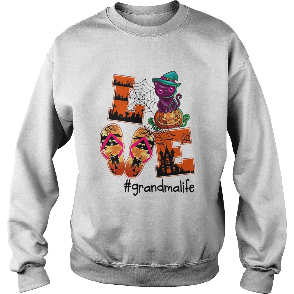 Love Grandma Life Halloween Sweatshirt