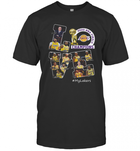 Love Las Angeles 2020 NBA Finals Champions Signature T-Shirt