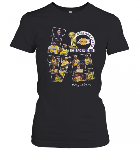 Love Las Angeles 2020 NBA Finals Champions Signature T-Shirt Classic Women's T-shirt