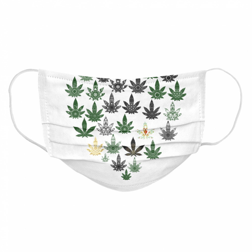 Love weed hippie heart Cloth Face Mask
