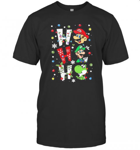 Mario Ho Ho Ho Merry Christmas T-Shirt Classic Men's T-shirt