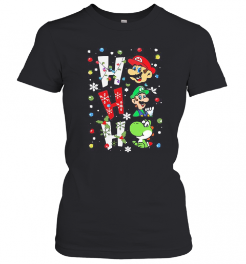 Mario Ho Ho Ho Merry Christmas T-Shirt Classic Women's T-shirt