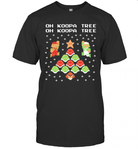 Mario Oh Koopa Tree Ugly Merry Christmas T-Shirt Classic Men's T-shirt