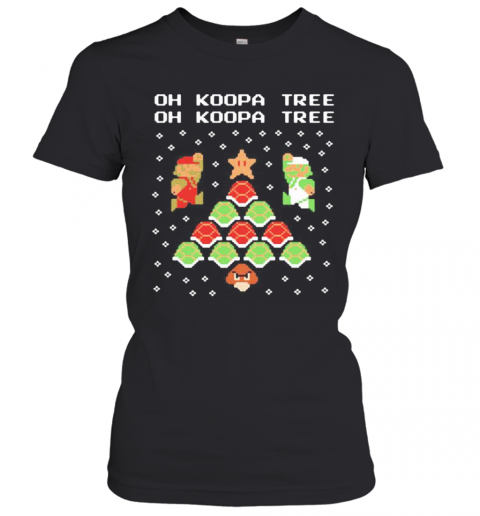 Mario Oh Koopa Tree Ugly Merry Christmas T-Shirt Classic Women's T-shirt