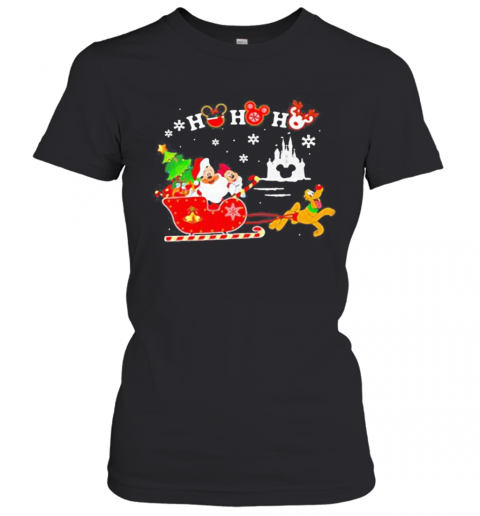 Merry Christmas Mickey Mouse Ho Ho Ho T-Shirt Classic Women's T-shirt