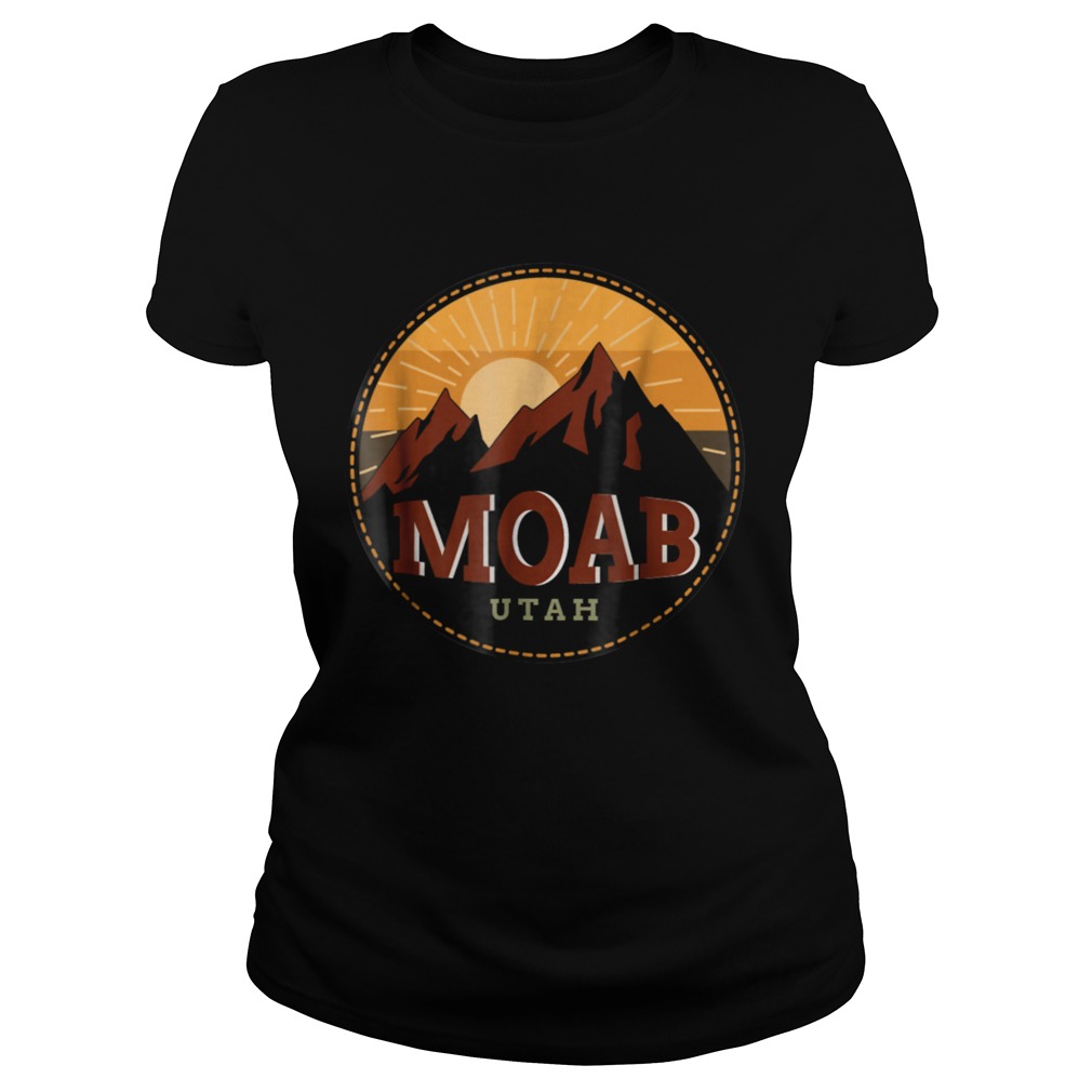 Moab Utah Red Rock Mountain Sunset Classic Ladies