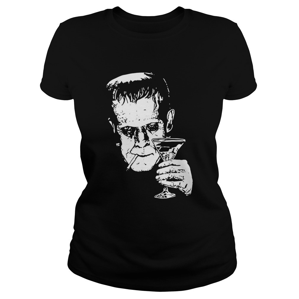 Monster Martini Tee By Lowbrow Art Classic Ladies
