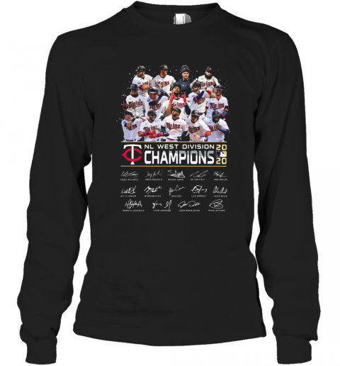 NL West Division Champions 2020 Signatures T-Shirt Long Sleeved T-shirt 