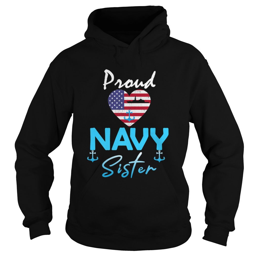 Navy US VeteranNavy Sister Proud Navy Sister Hoodie