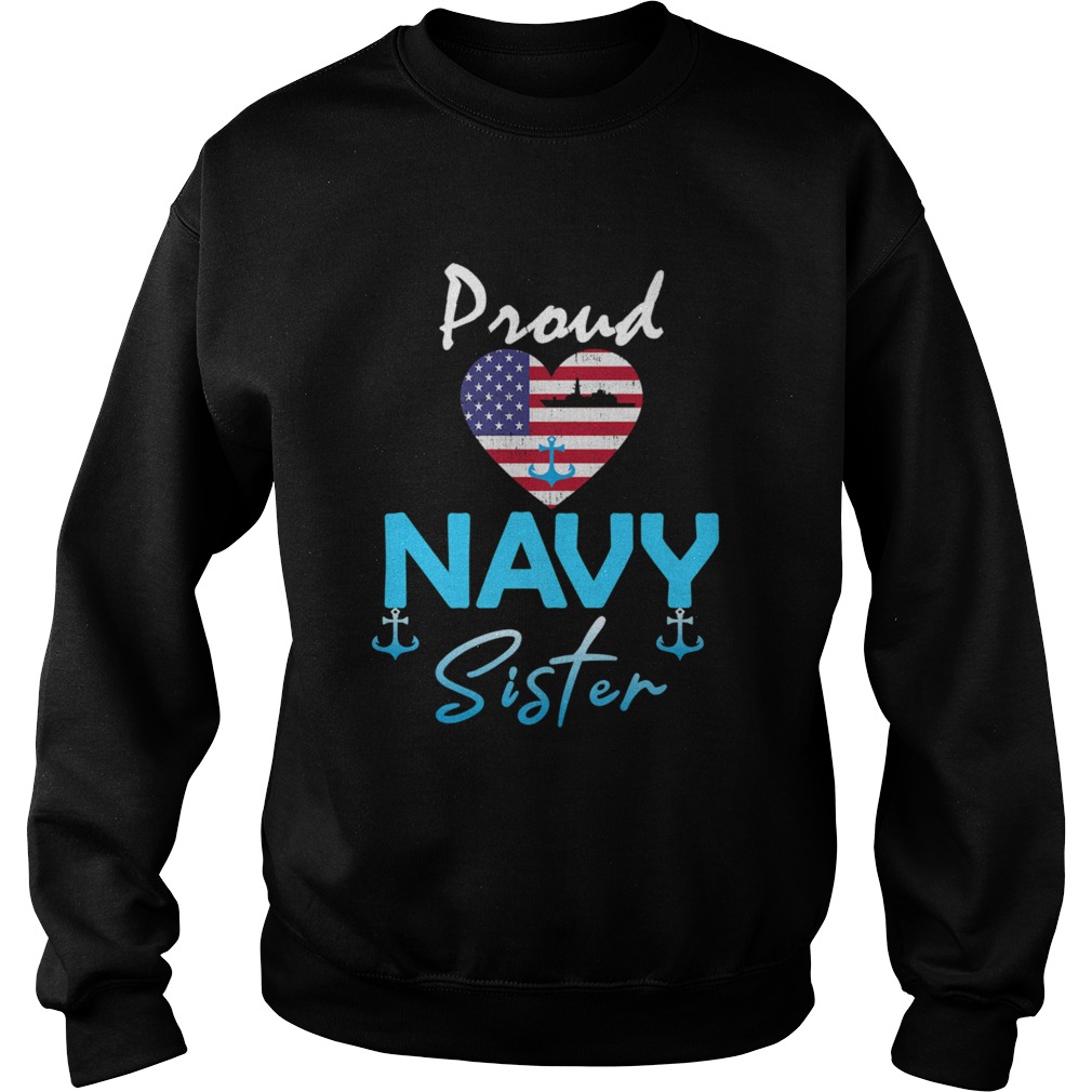 Navy US VeteranNavy Sister Proud Navy Sister Sweatshirt