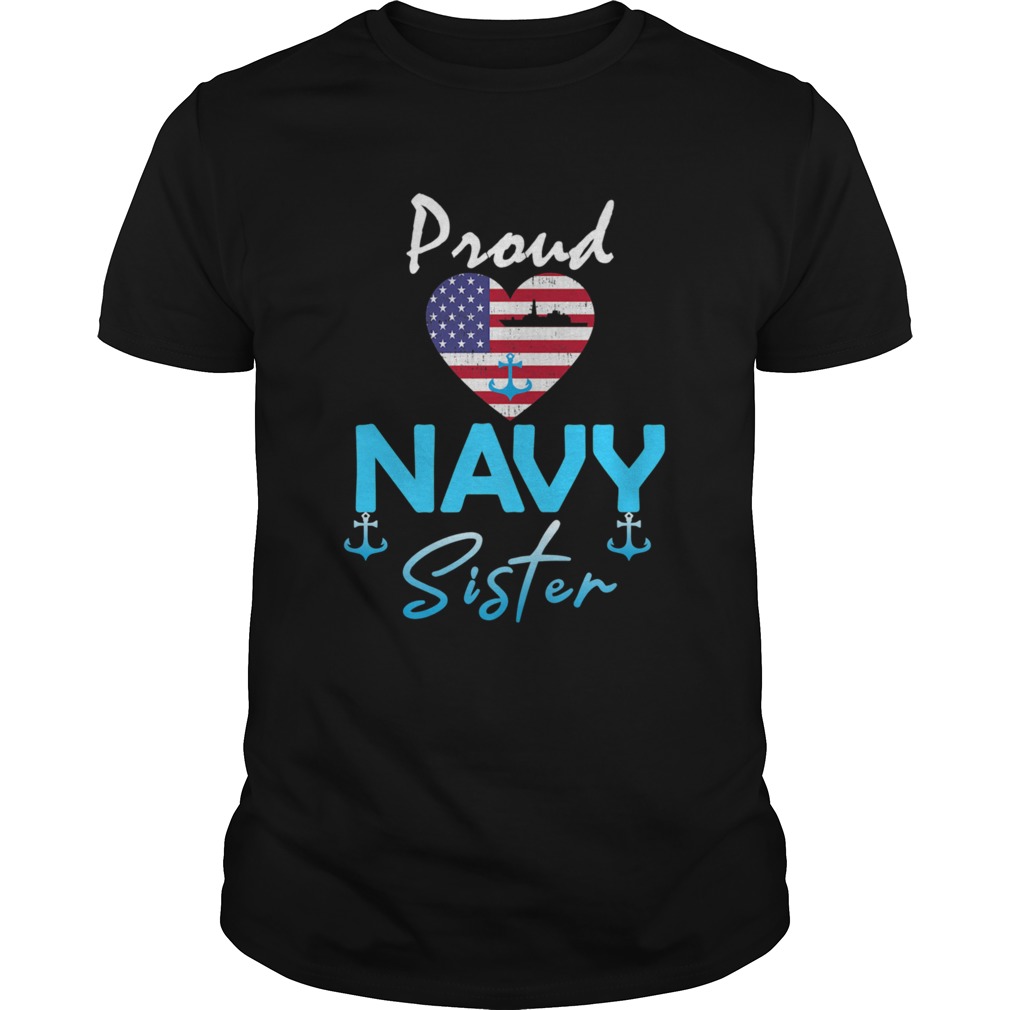 Navy US VeteranNavy Sister Proud Navy Sister shirt