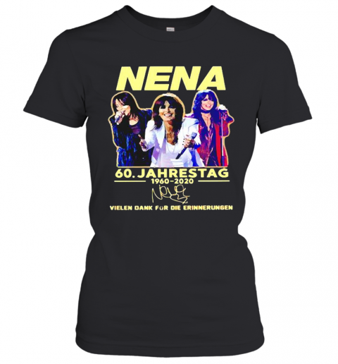 Nena Neue Deutsche Welle Band 60 Jahrestag 1960 2020 Signature T-Shirt Classic Women's T-shirt