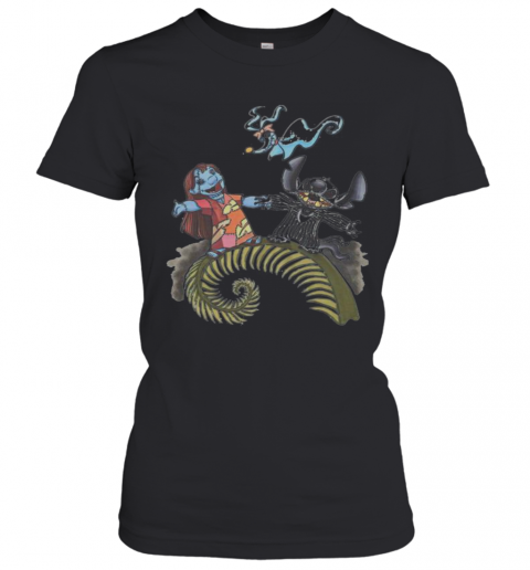 Nightmare Stitch And Lilo Ghost Halloween T-Shirt Classic Women's T-shirt