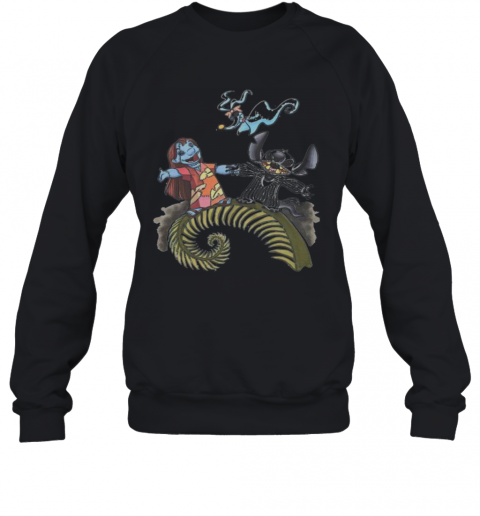 Nightmare Stitch And Lilo Ghost Halloween T-Shirt Unisex Sweatshirt
