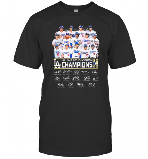 Nl West Division Champions 2020 Signatures T T-Shirt