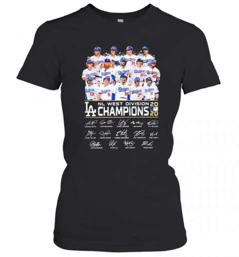 Nl West Division Champions 2020 Signatures T T-Shirt Classic Women's T-shirt