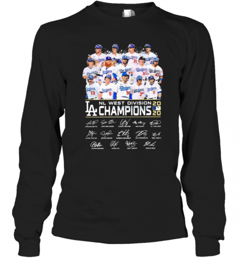 Nl West Division Champions 2020 Signatures T T-Shirt Long Sleeved T-shirt 