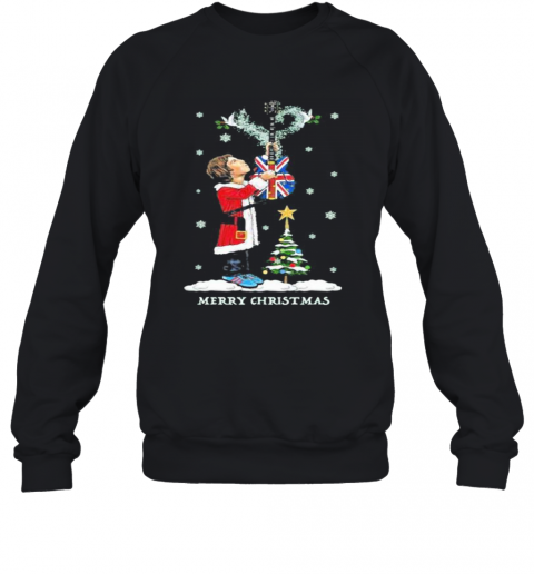 Noel Gallagher Playing Guitar Merry Christmas T-Shirt Unisex Sweatshirt