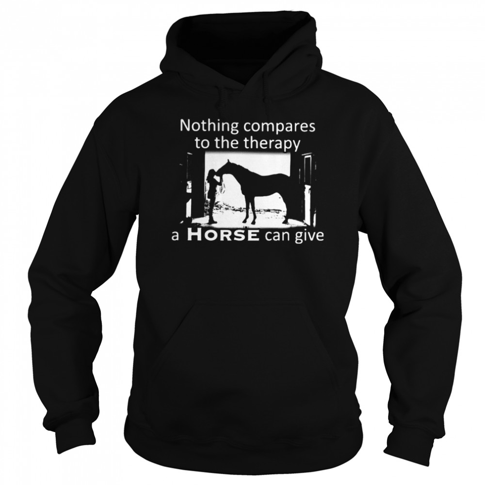 Nothing Compares To The Therapy A Horse Can Give Unisex Hoodie
