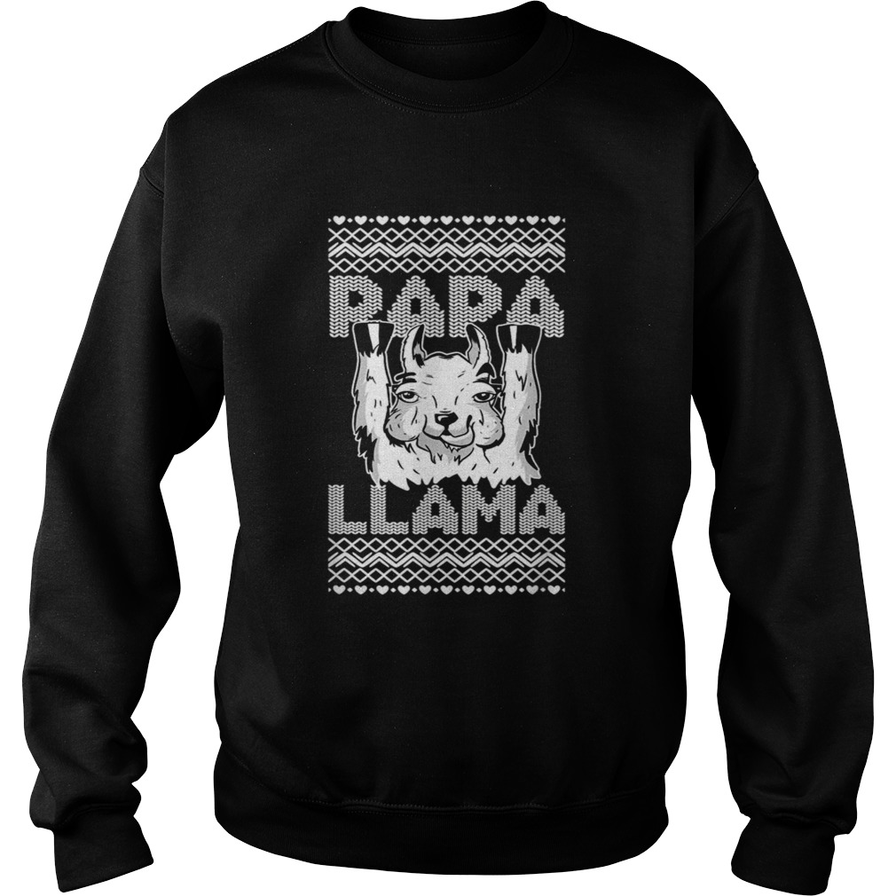 Papa Llama Alpaca Daddy Ugly Animal Father Sweatshirt