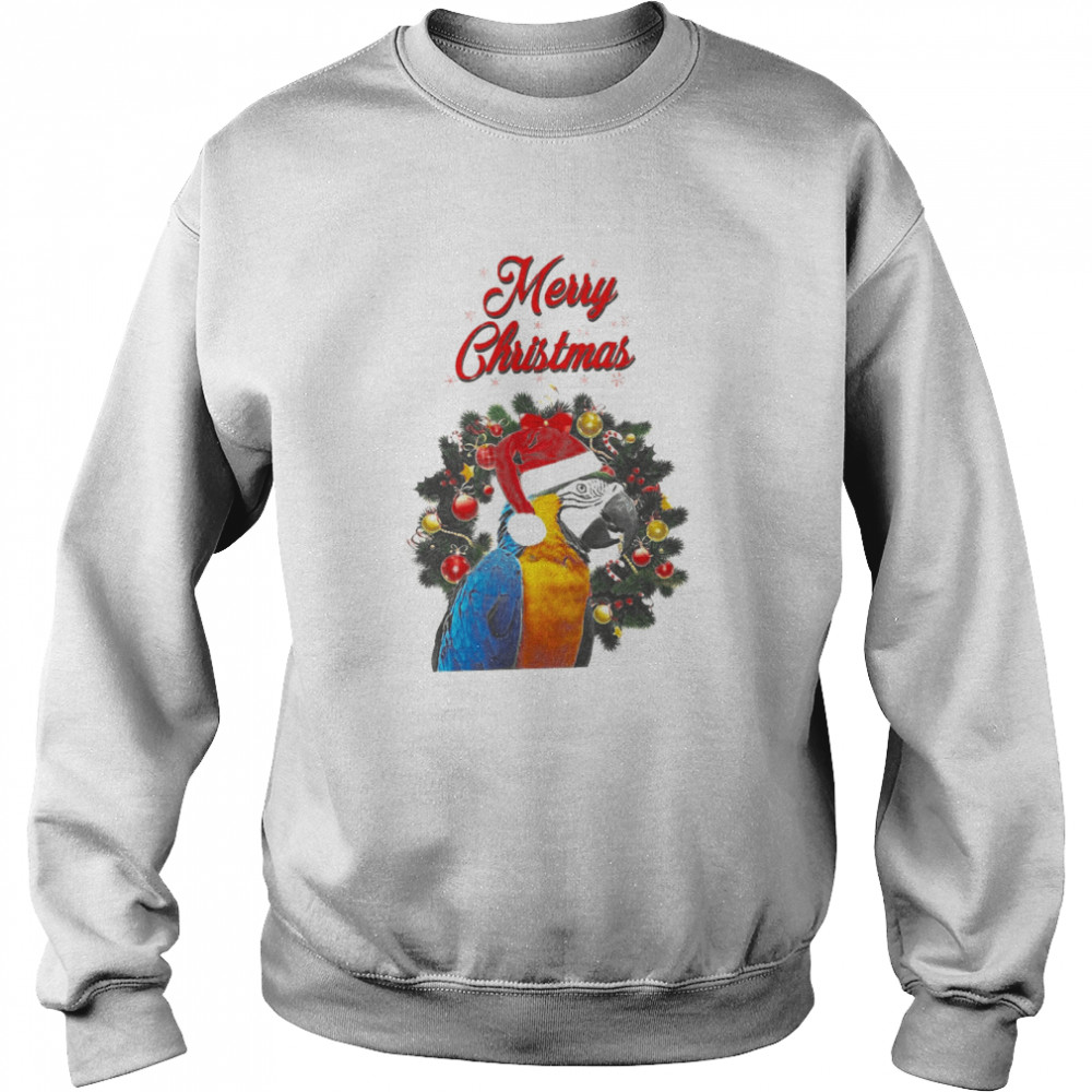 Parrot Merry Christmas Unisex Sweatshirt