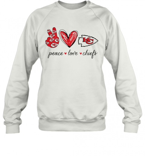 Peace Love Kansas City Chiefs T-Shirt Unisex Sweatshirt