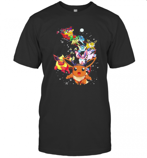 Pikachu Cartoon Merry Christmas T-Shirt Classic Men's T-shirt
