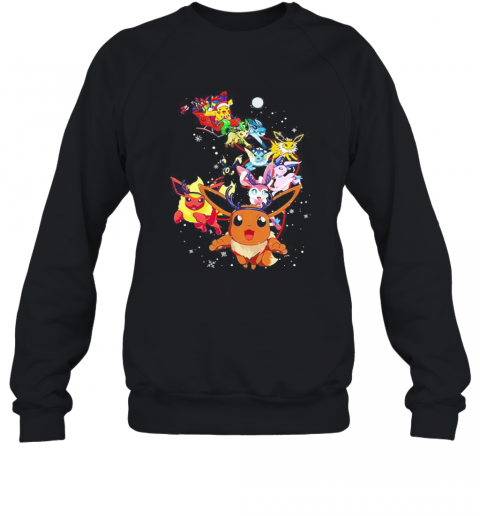 Pikachu Cartoon Merry Christmas T-Shirt Unisex Sweatshirt