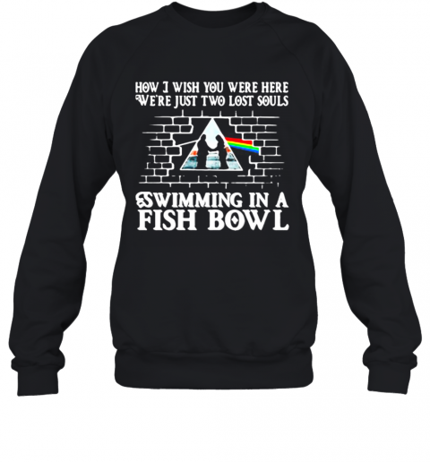 Pink Floyd Band How I Wish You Were Here We'Re Just Two Lost Souls Swimming In A Fish Bowl T-Shirt Unisex Sweatshirt