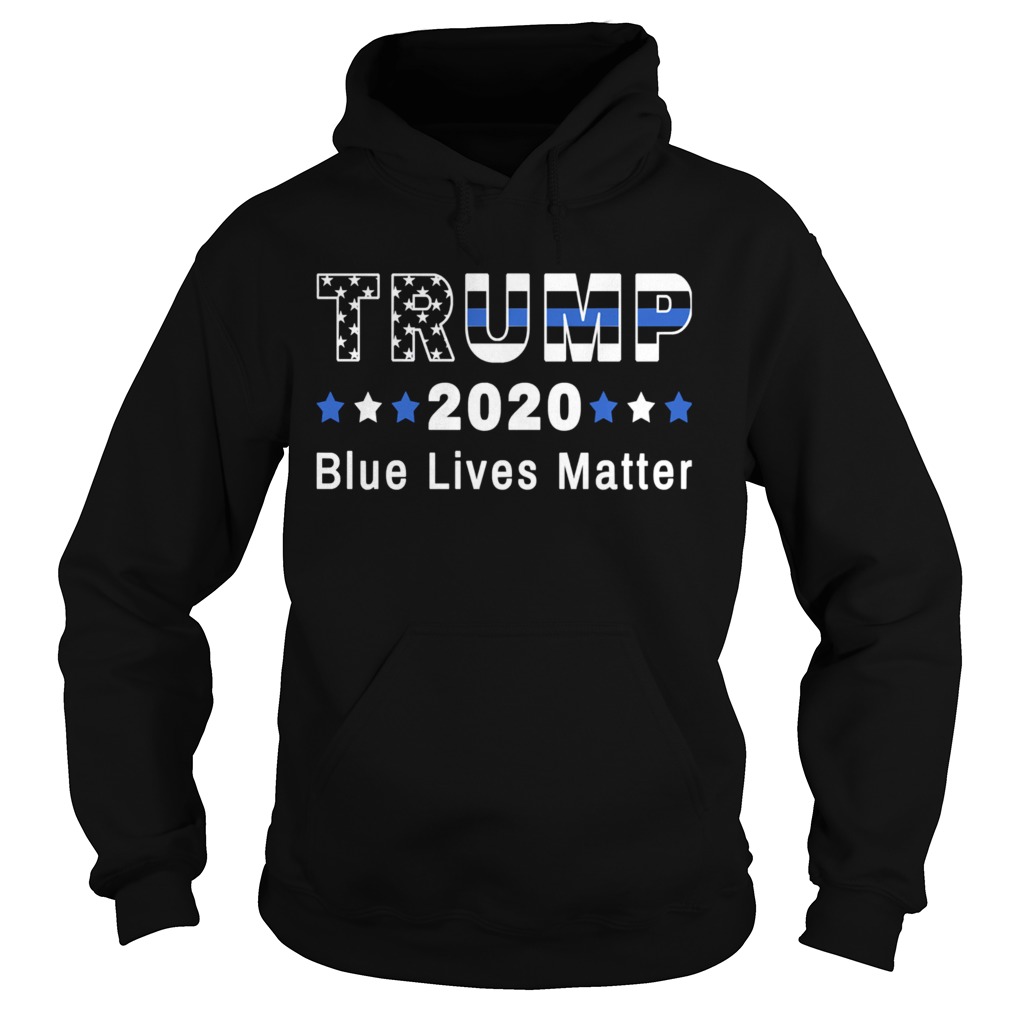 Pro Trump 2020 Blue Lives Matter Trump Thin Blue Line Flag Hoodie