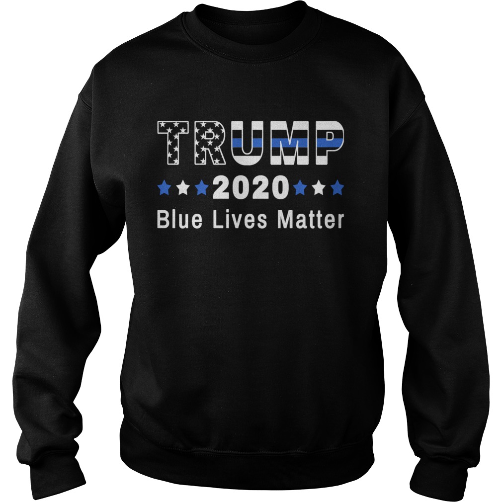 Pro Trump 2020 Blue Lives Matter Trump Thin Blue Line Flag Sweatshirt